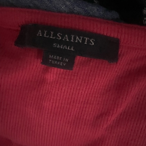 AllSaints Rina Tee, Red size Small - Picture 6 of 9